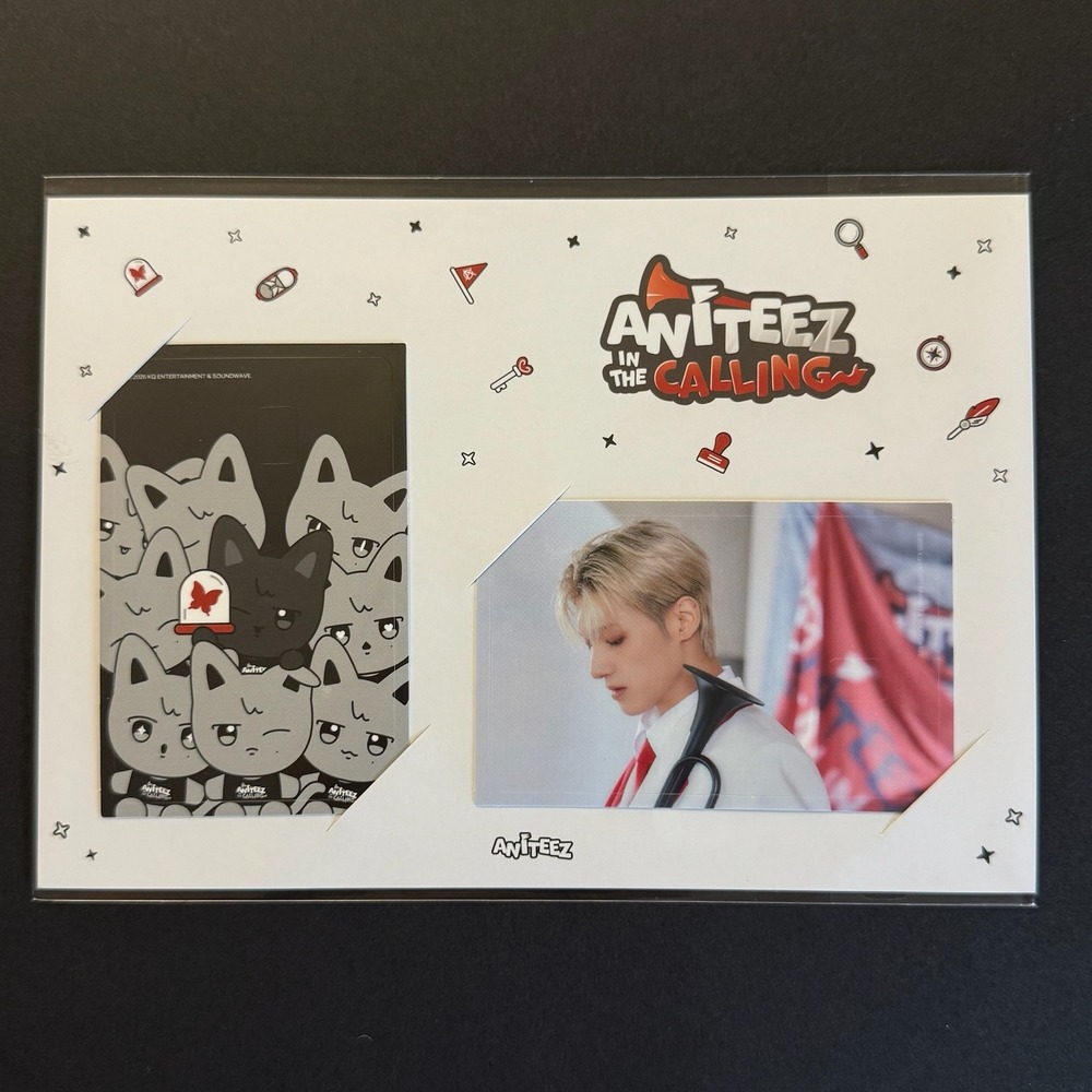 ATEEZ Wooyoung Aniteez In The Calling Card Cover Sticker Set